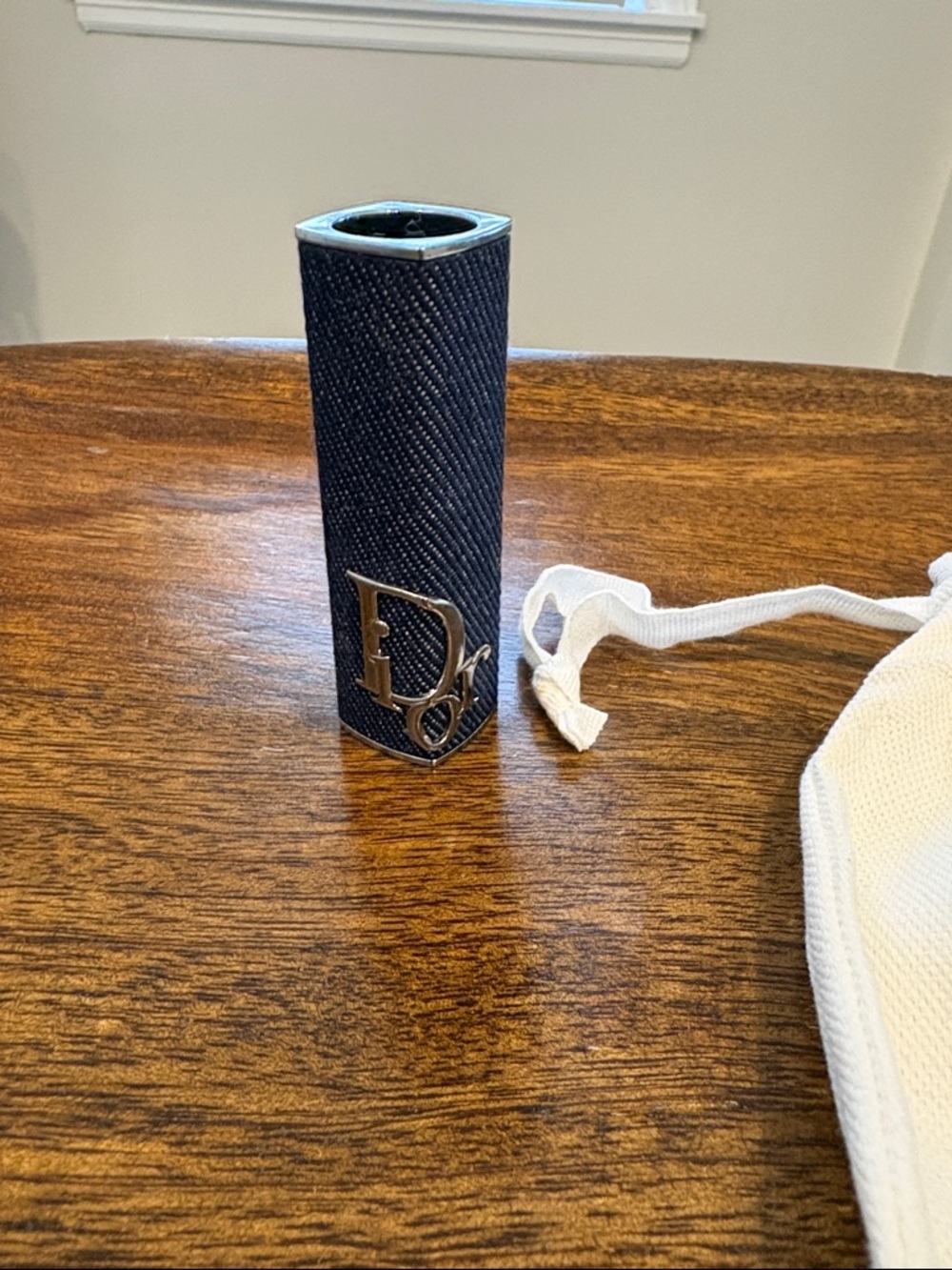 Dior Blue Denim Logo Lipstick Case - Picture 8 of 10